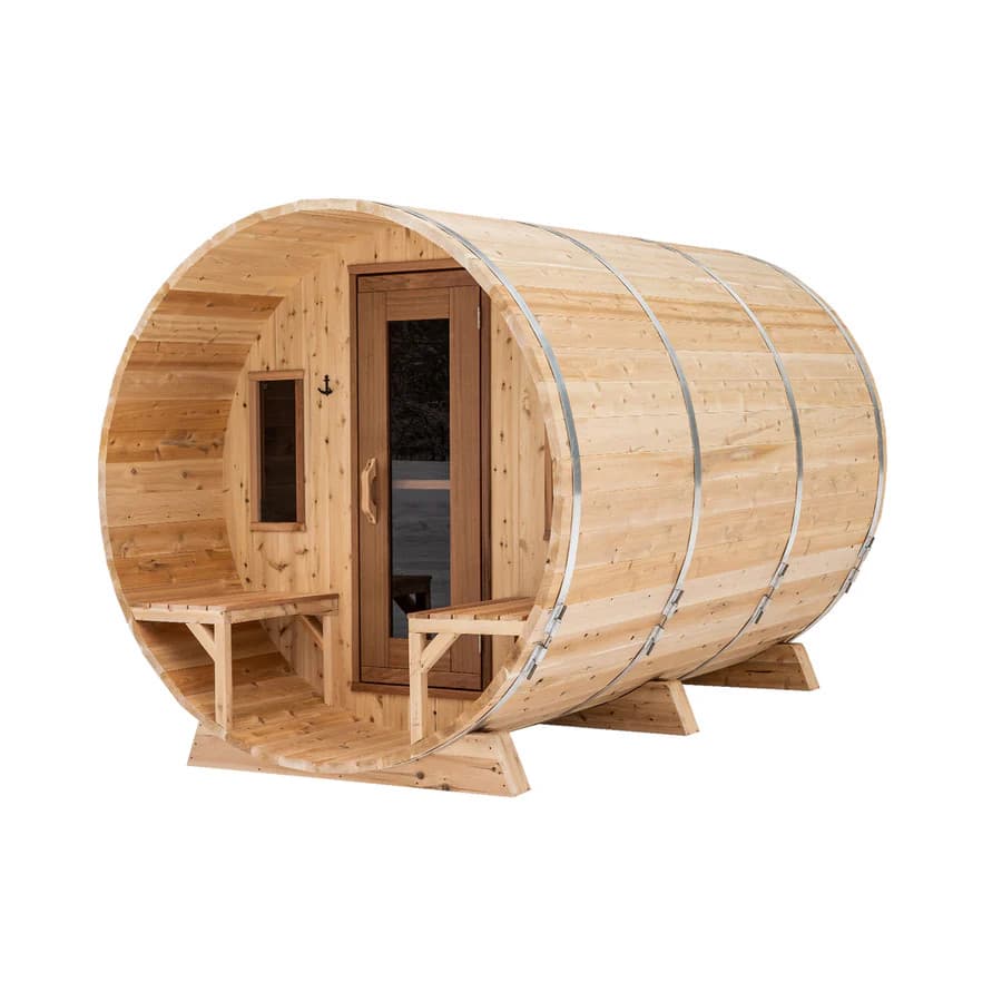 Barrel Sauna w/Porch